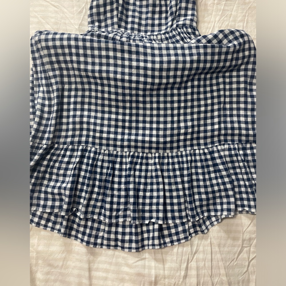 C&C California Navy Gingham Dress - Picture 2 of 3